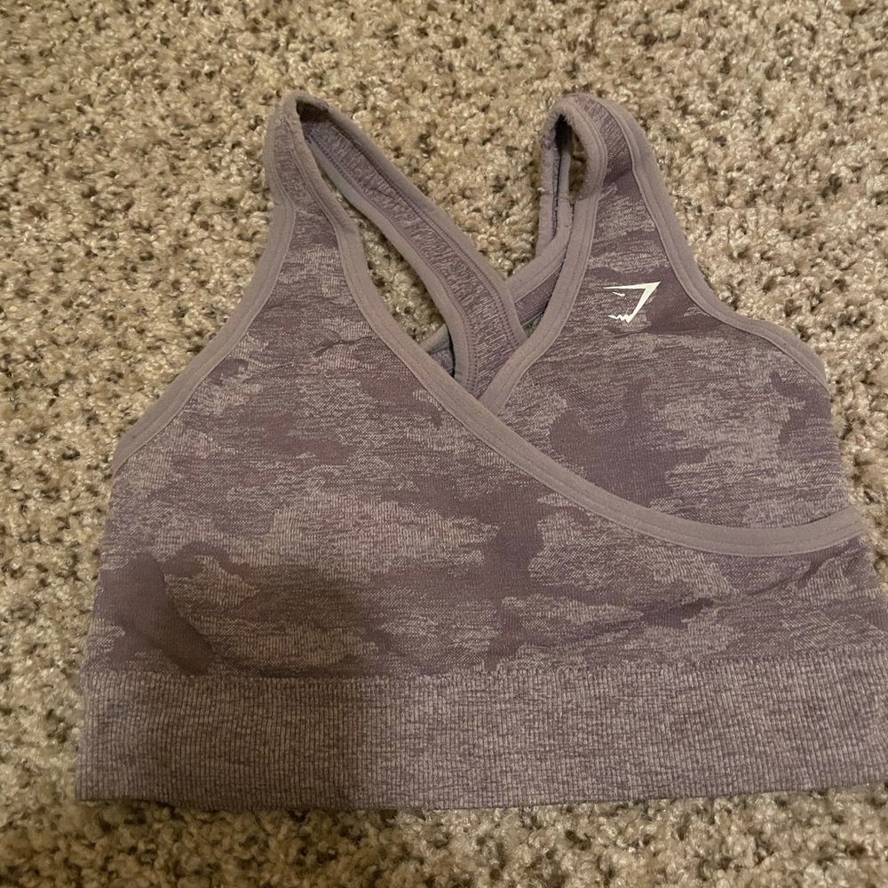 Gymshark camo seemless sports bra